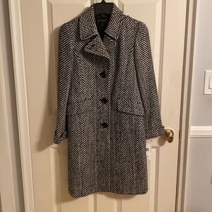 Lafayette 148 New York black and white pea coat - new!